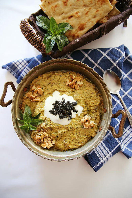 Persian Kashk and Aubergine Dip (Kashke Bademjan)