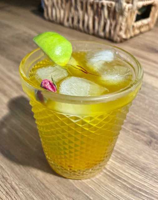 Saffron and Rose Water Lemonade